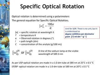 observed rotation polarimeter|how to calculate optical rotation.